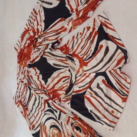 Alexis Wide Sleeve Multicolor Floral Striped Abstract Print Romper Playsuit - Picture 14 of 15